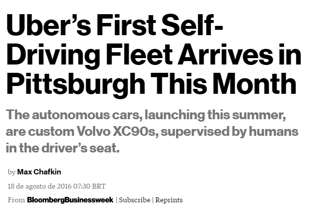 Uber’s First Self-Driving Fleet Arrives in Pittsburgh This Month