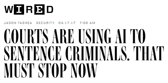 Courts Are Using AI to Sentence Criminals. That Must Stop Now