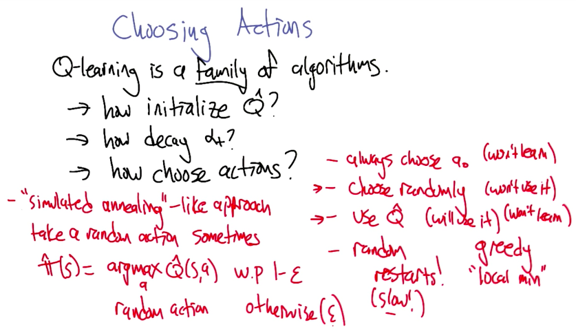 Choosing Actions