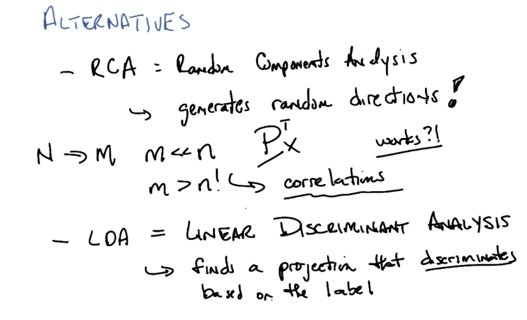 Alternatives to PCA and ICA