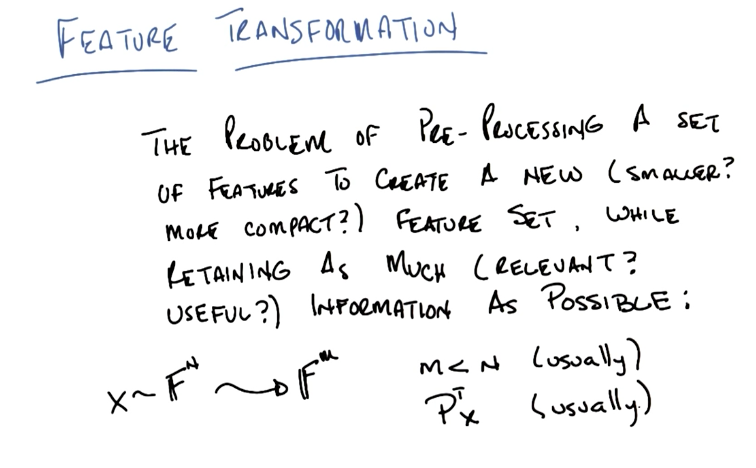 Feature Transformation Definition